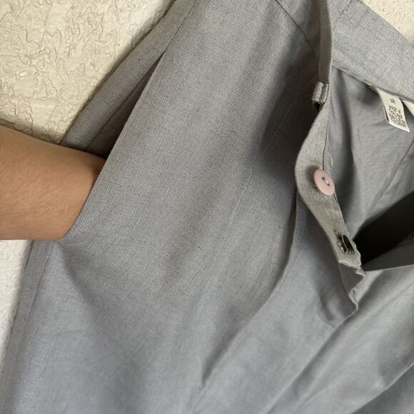 Talbots Women’s Trousers Pants Vintage Career Gray Pant Straight Legs Sz 12 - Picture 10 of 13